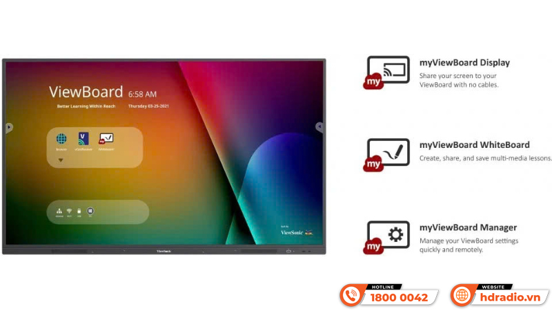  Màn hình tương tác Viewsonic IFP6533