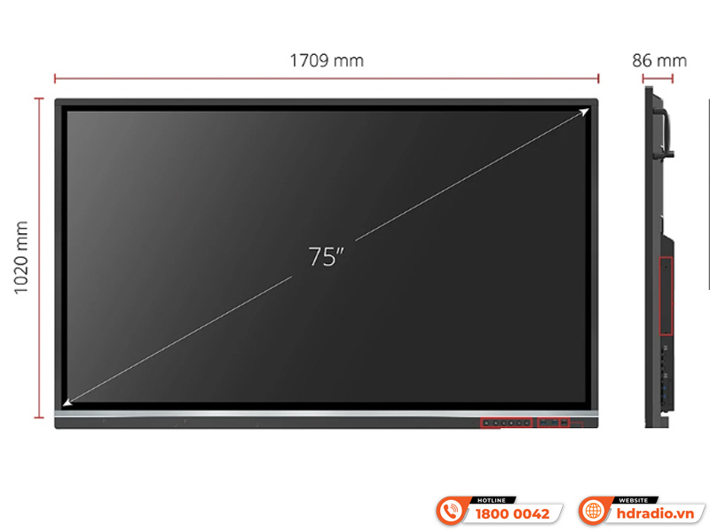 Màn hình tương tác ViewSonic IFP7550-5F