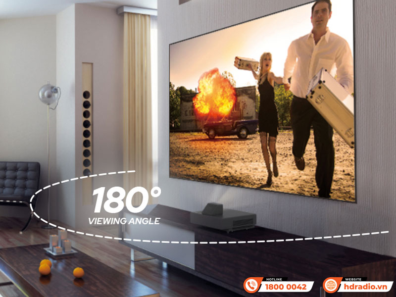 180 độ Màn chiếu quang học Epson SilverFlex™ Ultra ALR