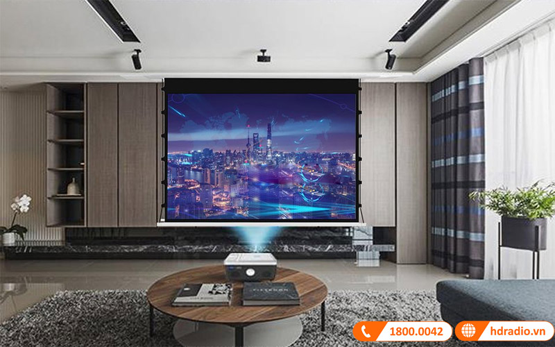 Màn chiếu điện âm trần Tension Exzen Korea