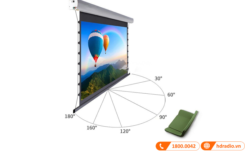 Màn chiếu điện âm trần Tension Exzen Korea