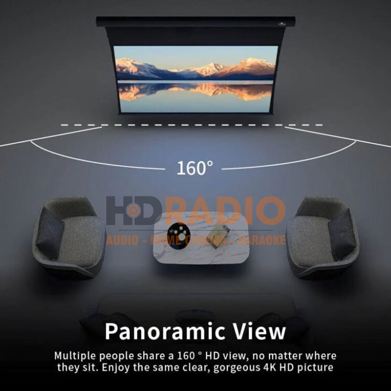 Góc 160 độ Màn chiếu điện Vividstorm VMSLW100H