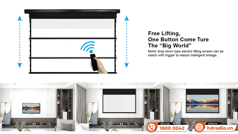 Điều khiển Màn chiếu điện Vividstorm VMSLW110H Điều khiển Màn chiếu điện Vividstorm VMSLW110H