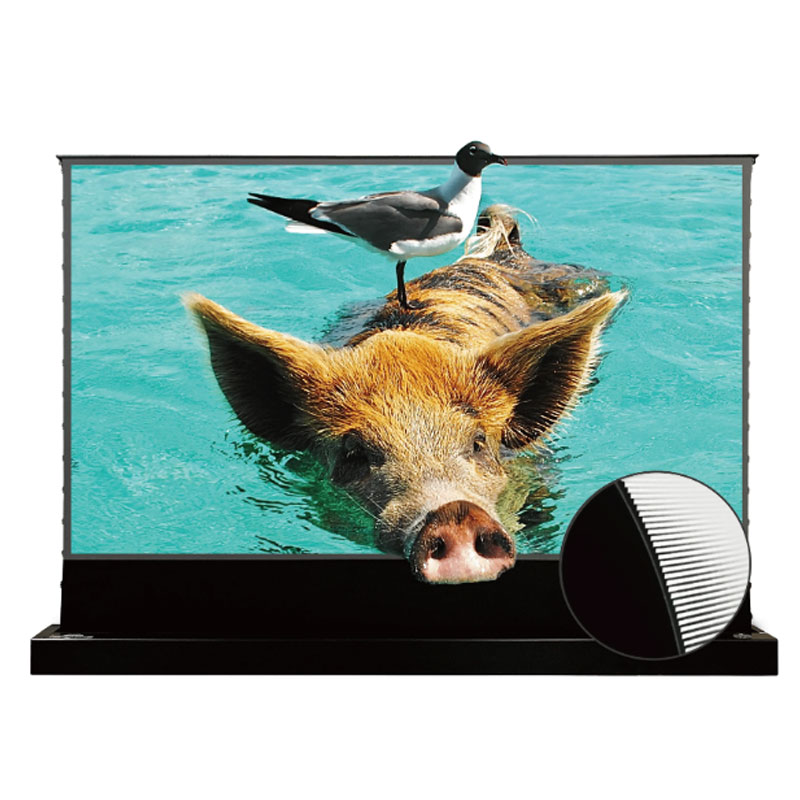 Màn Chiếu Quang Học Để Sàn Vividstorm VSDSTUST110H (110 inch, 16:9) Dùng Cho Máy Chiếu Gần