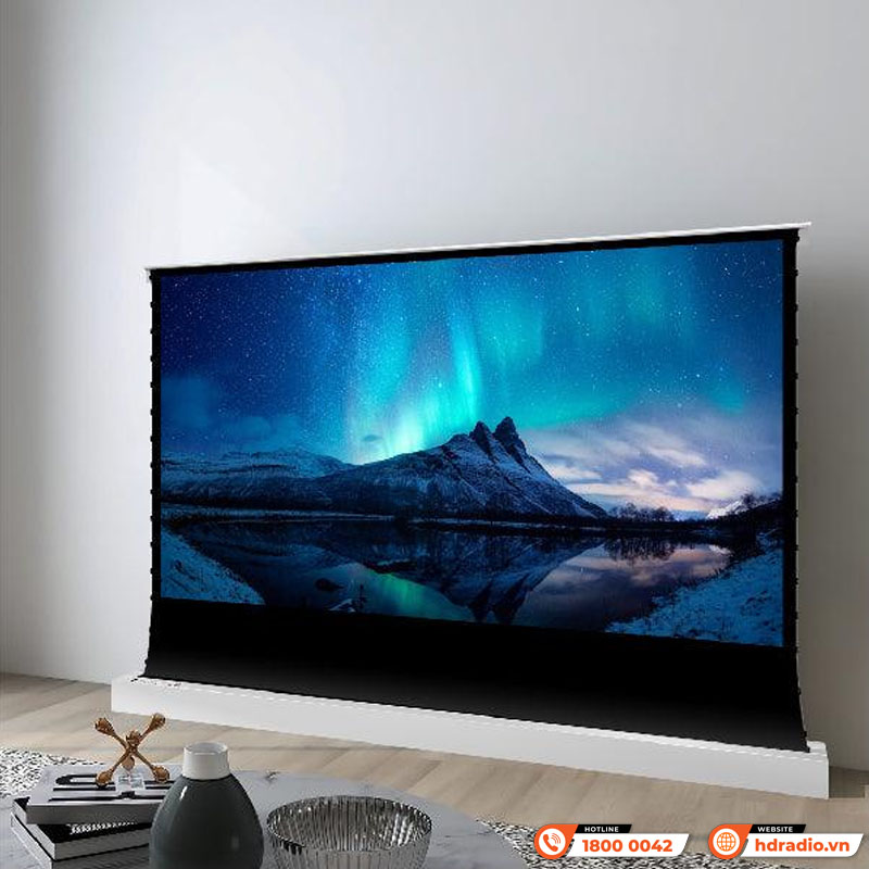 Màn chiếu điện để sàn Vividstorm S White Cinema