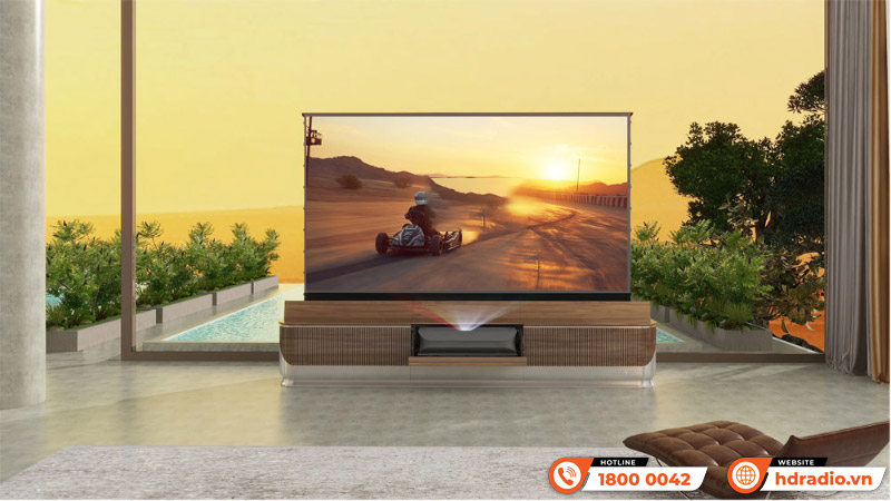 Tủ kệ đặt máy chiếu, màn chiếu siêu gần Vividstorm Dune