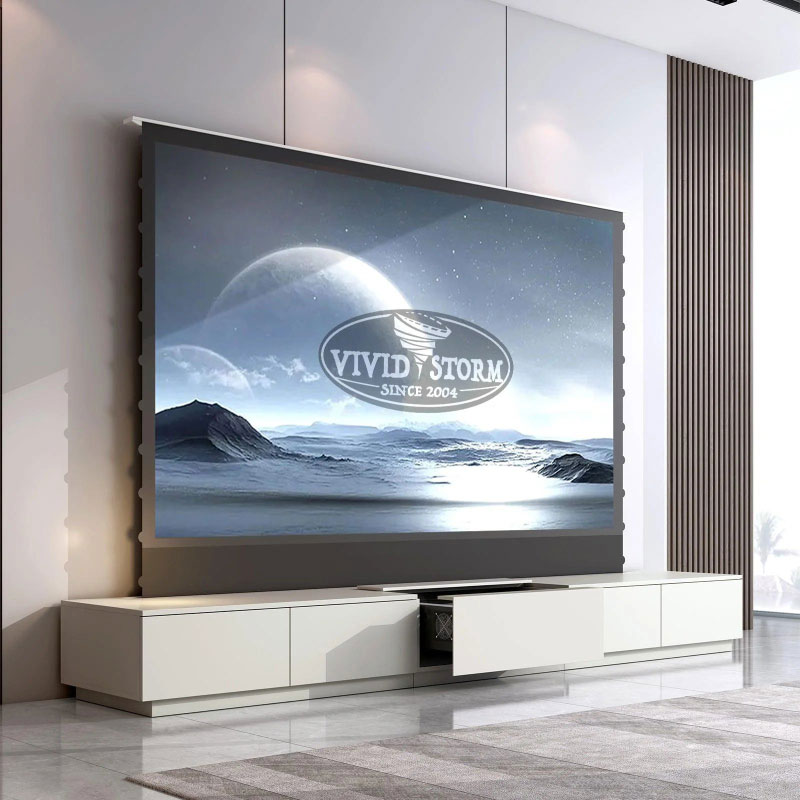 Tủ Kệ Đặt Máy Chiếu Màn Chiếu Siêu Gần Vividstorm Monte Carlo, 100 inch, 120 inch-2