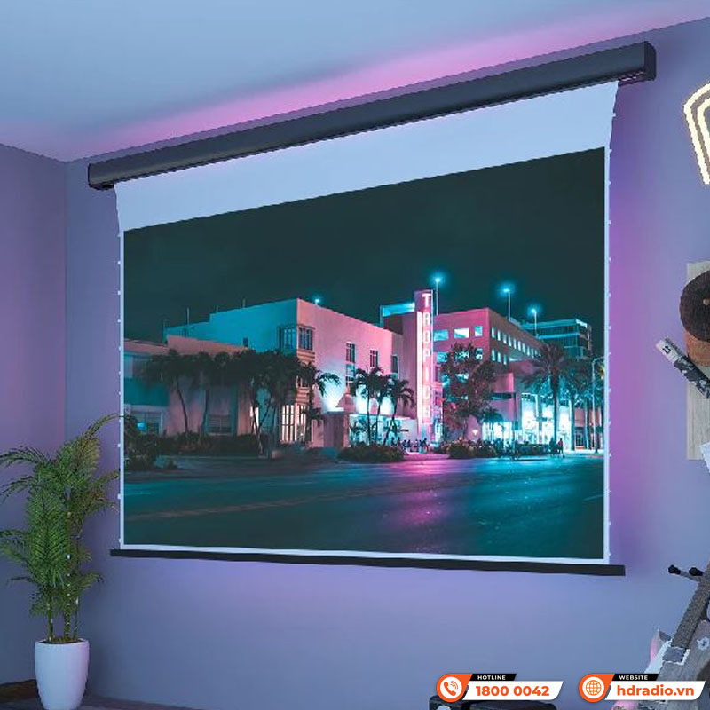 Màn chiếu điện Tab-tensioned Vividstorm VMSLW150H-6