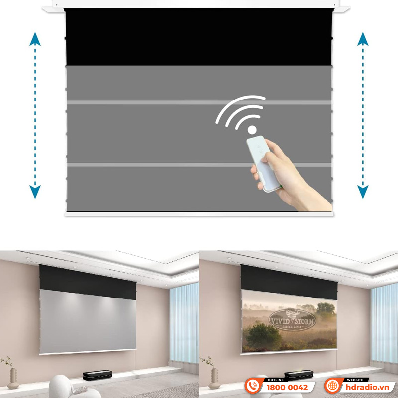 Màn chiếu âm trần quang học Vividstorm VPCLUST120H (120 Inch;16:9) Dùng Cho Máy Chiếu Gần-5