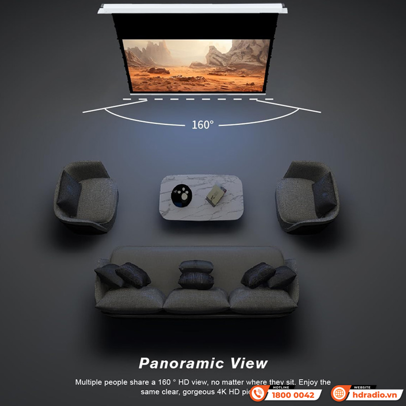 Màn chiếu âm trần Vividstorm VPCLW100H, 100 Inch-2