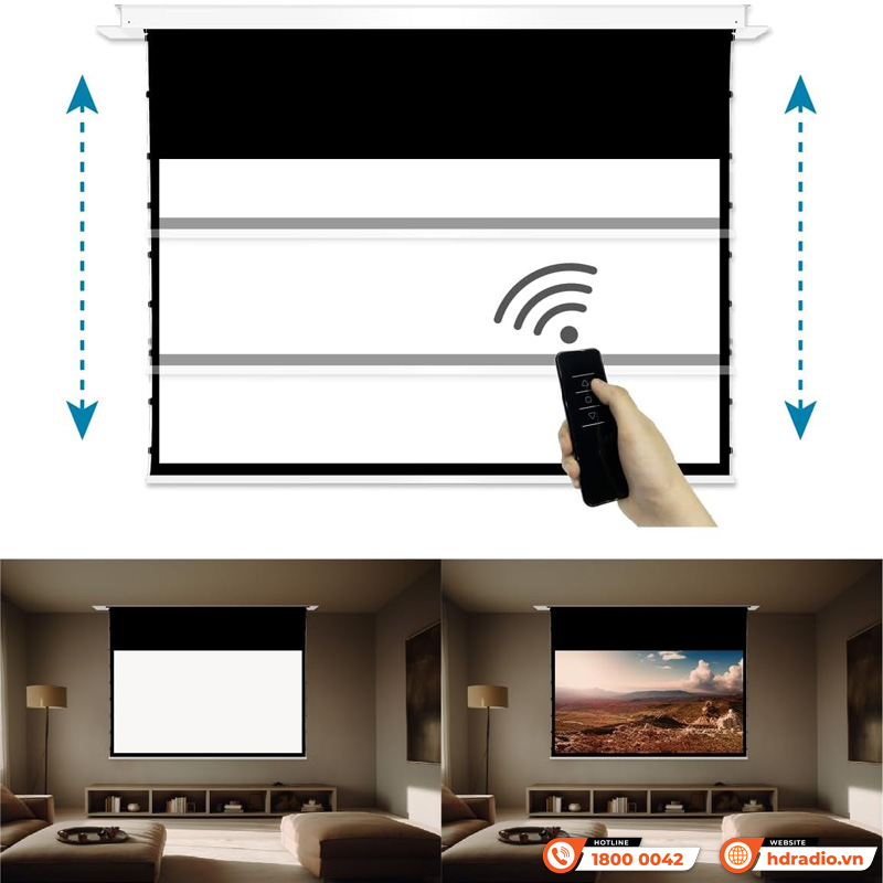 Màn chiếu âm trần Vividstorm VPCLW100H, 100 Inch-6