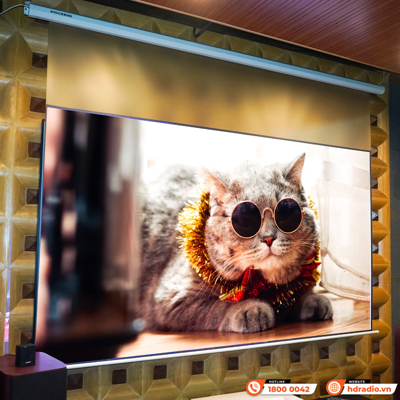 Màn chiếu điện Jmgo (100 Inch và 120 Inch; Tỉ lệ 16:9 có điều khiển)-4