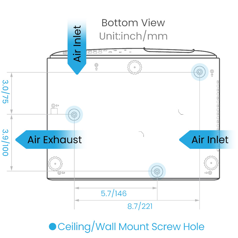Máy chiếu 4K BenQ TK710, 3200 ANSI lumens, 4K UHD (3840 x 2160)-8