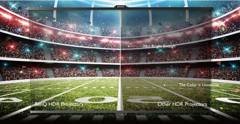 Máy chiếu 4K BenQ TK800M hỗ trợ HDR