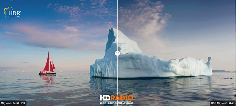 cong nghe hdr may chieu benq v7050i
