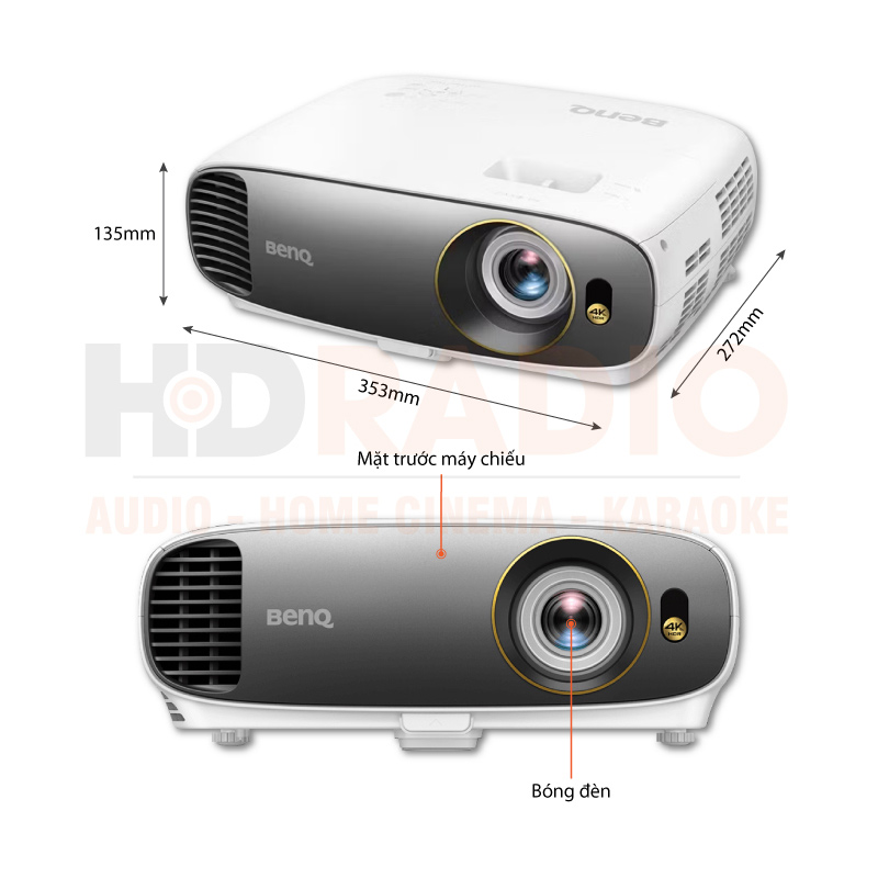 Chú thích Máy chiếu 4K BenQ W1700M