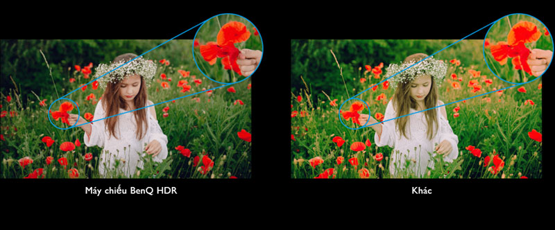 Máy chiếu 4K BenQ W1700M màu sắc tự nhiên