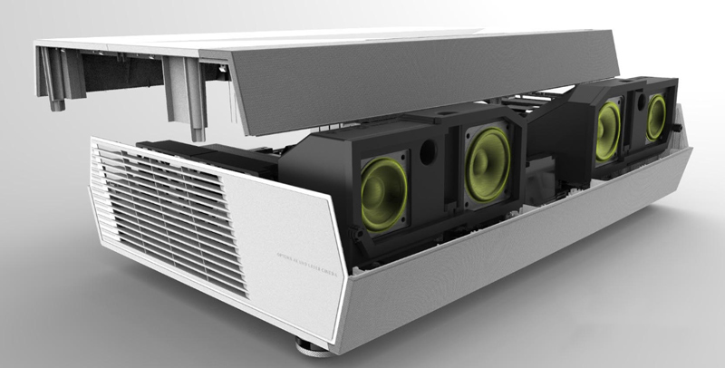 am thanh loa tich hop trong may chieu optoma cinemax p2