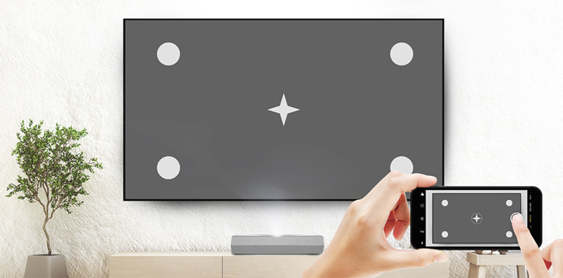 can chinh hinh anh smartfit may chieu 4k optoma cinemax p2