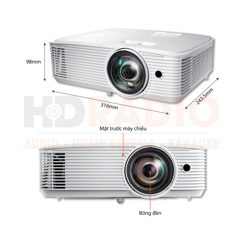 Chú thích Máy chiếu Optoma GT1080HDR