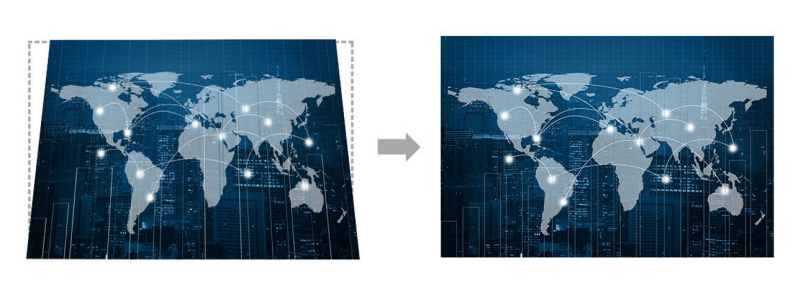 dieu chinh goc hinh anh may chieu optoma hd36ust