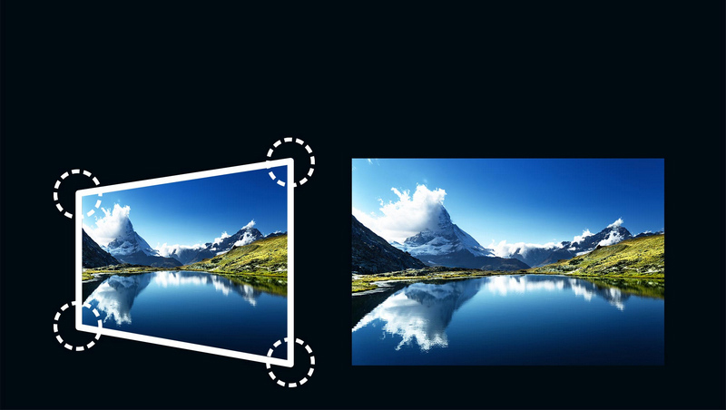 Điều chỉnh góc ảnh máy chiếu optoma hd360ust