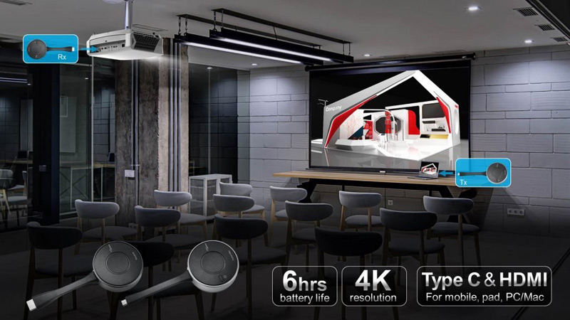 kết nối không dây máy chiếu 4K Optoma ZK507