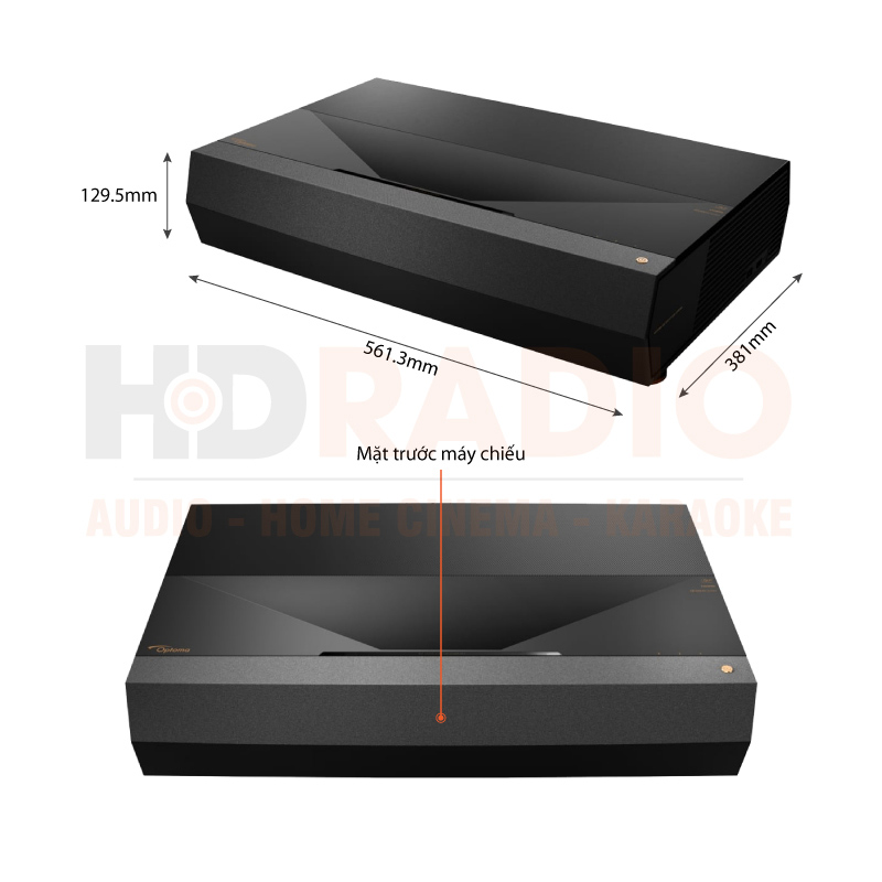 Chú thích Máy chiếu 4K Siêu gần Optoma CinemaX Pro