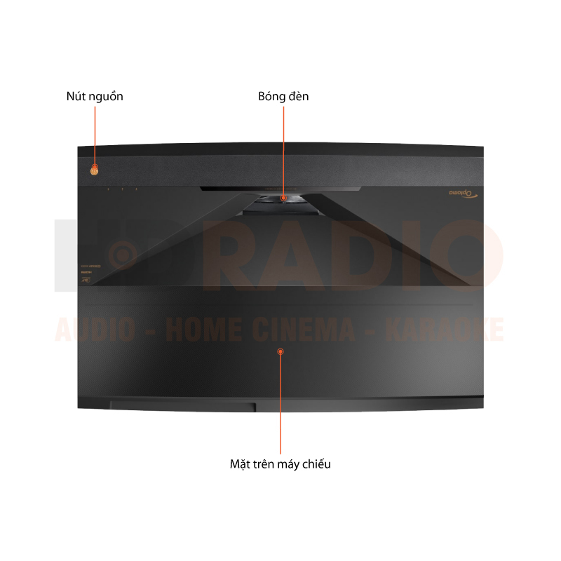 Chú thích Máy chiếu 4K Siêu gần Optoma CinemaX Pro