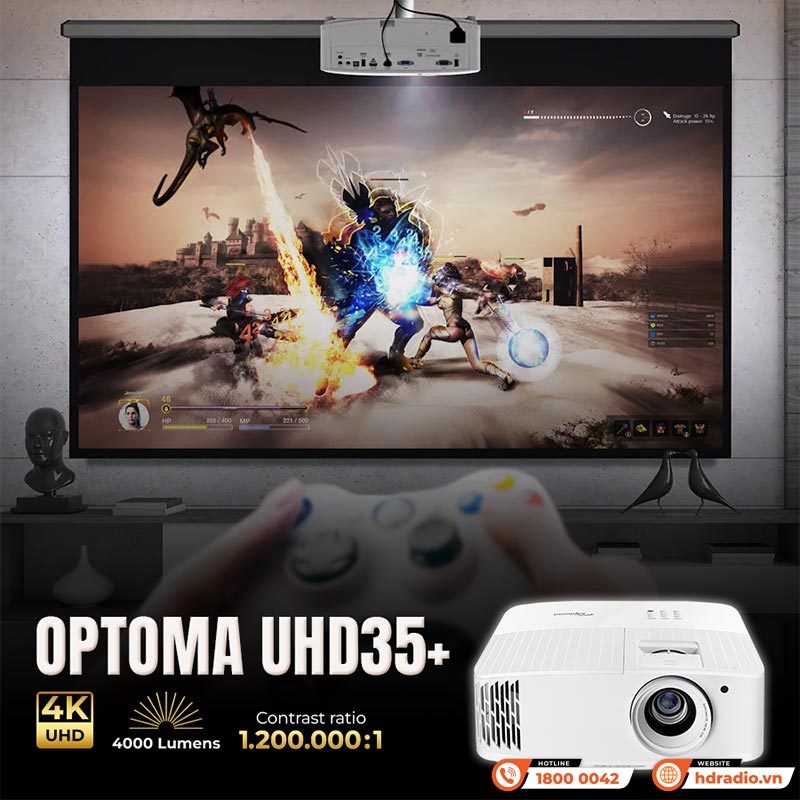 Tính năng Máy chiếu Optoma UHD35+