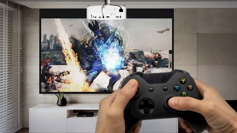 ung dung may chieu 4k Optoma UHD 35+ chính hãng