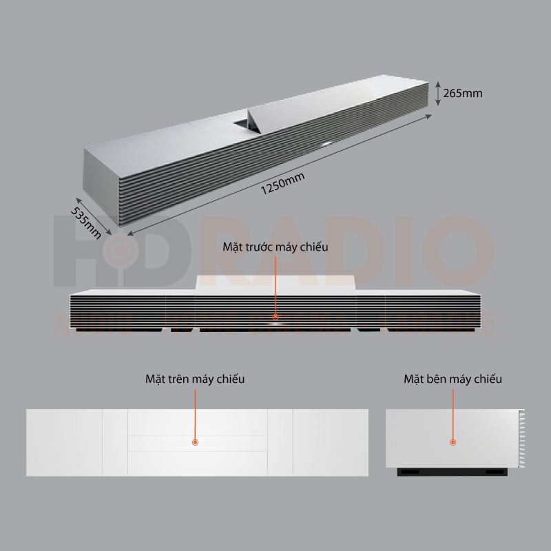 Chú thích Máy chiếu siêu gần 4K Sony LSPX-W1S Chú thích Máy chiếu siêu gần 4K Sony LSPX-W1S