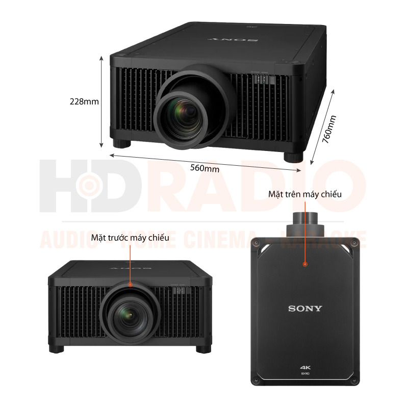Chú thích Máy chiếu 4K Sony VPL-GTZ380