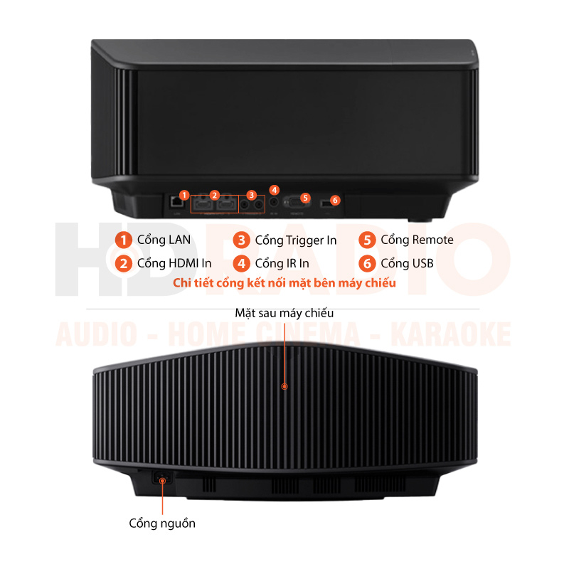 Chú thích Máy chiếu 4K Sony VPL-VW898ES