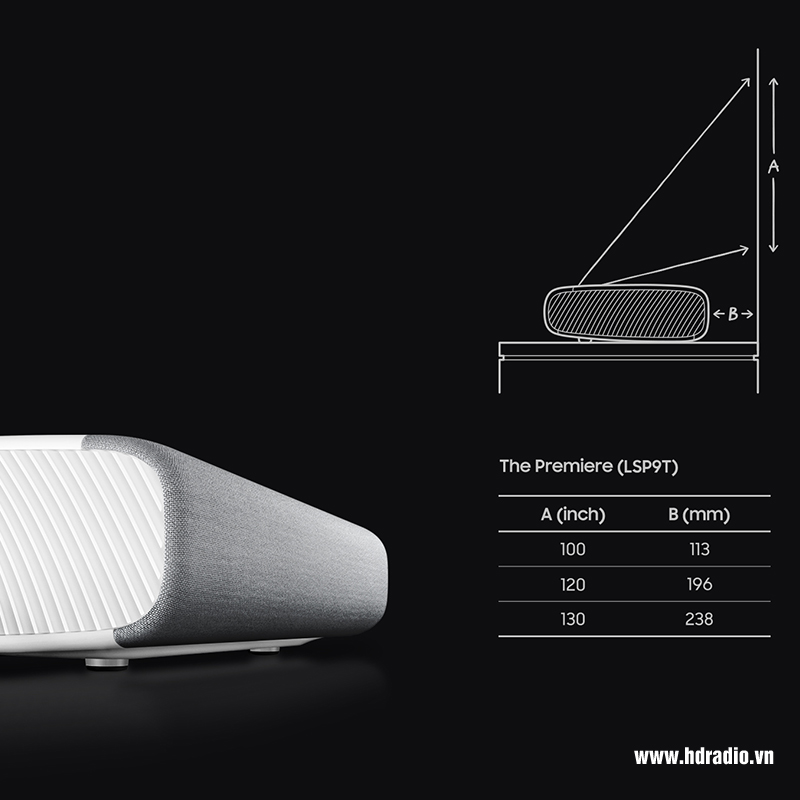 kich thuoc may chieu samsung lsp9t