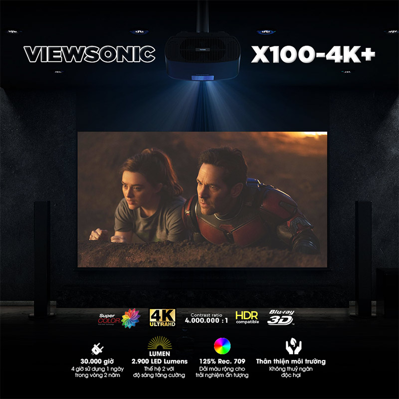 Máy chiếu ViewSonic X100-4K+