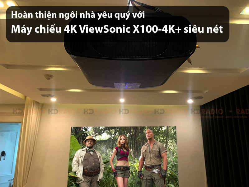 gioi thieu may chieu viewsonic x100 4k plus