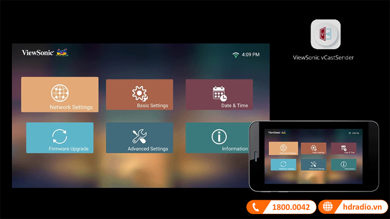 May chieu ViewSonic X11-4KP