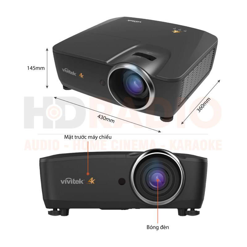 Chú thích Máy chiếu 4K Vivitek HK2299