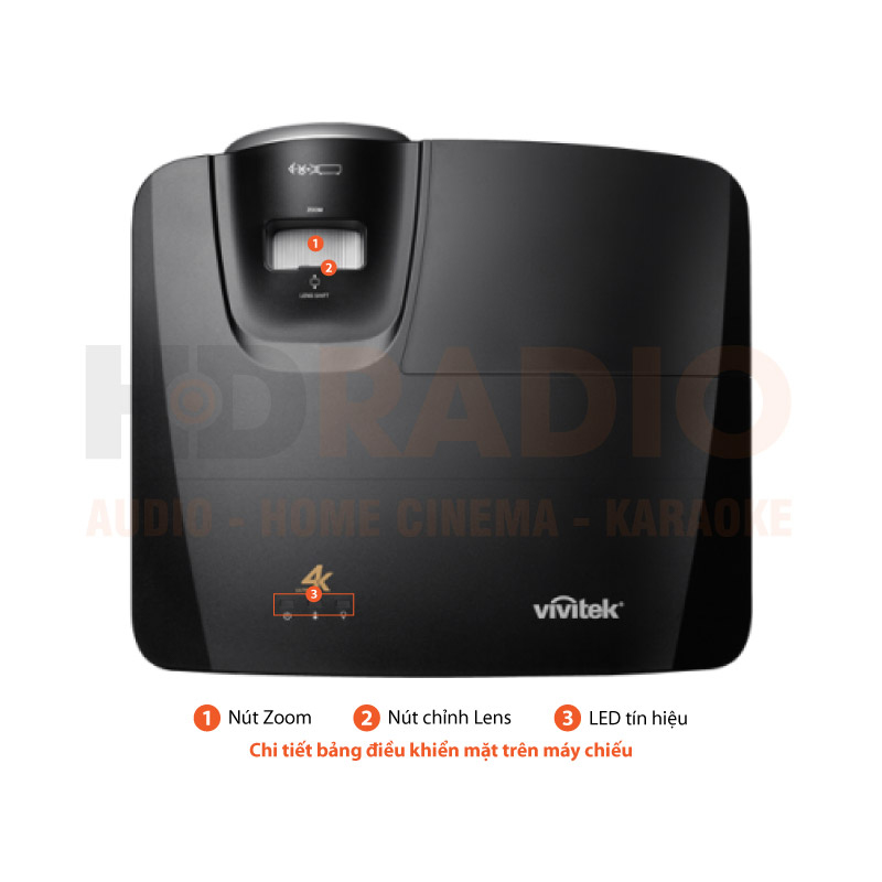 Chú thích Máy chiếu 4K Vivitek HK2299