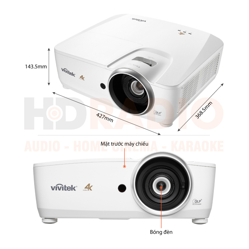 Chú thích Máy chiếu Vivitek DK2688 Chú thích Máy chiếu Vivitek DK2688