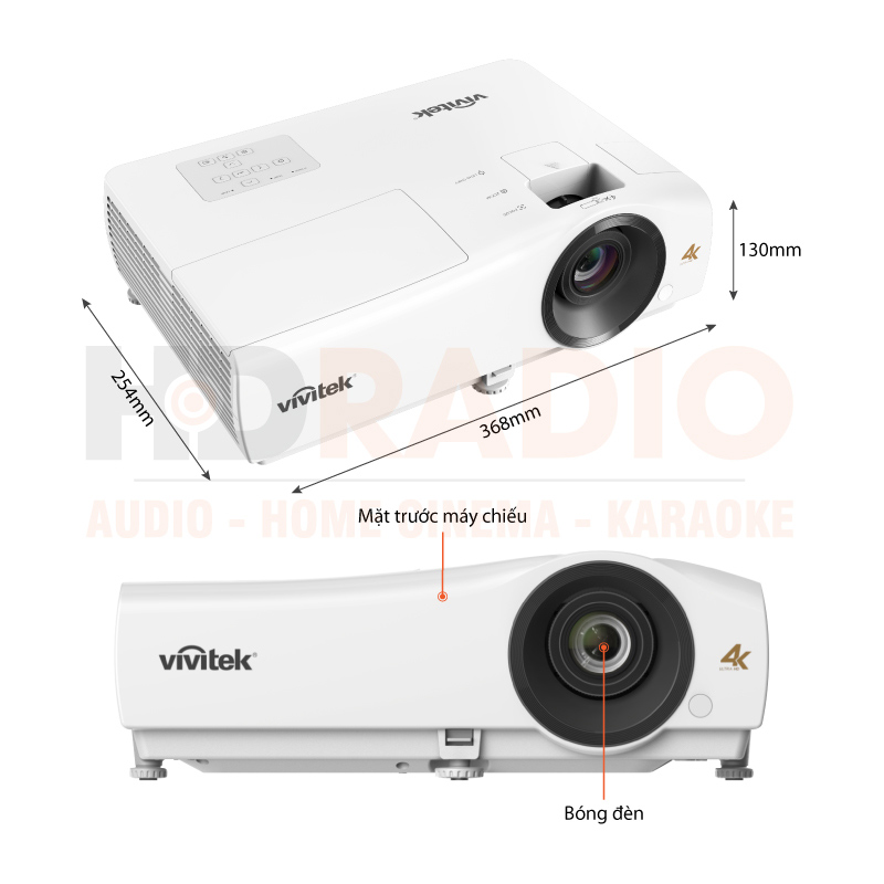 Chú thích Máy chiếu 4K Vivitek HK2200 Chú thích Máy chiếu 4K Vivitek HK2200