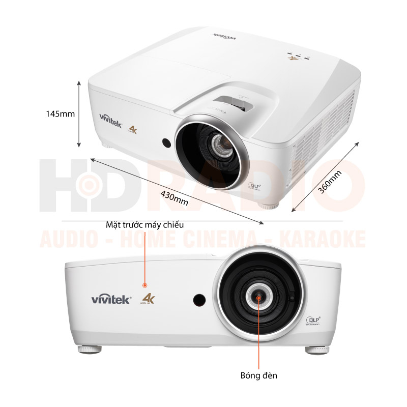 Chú thích Máy chiếu 4K Vivitek HK2288