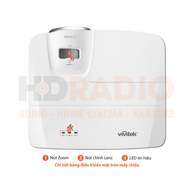Chú thích Máy chiếu 4K Vivitek HK2288
