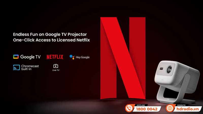 Tích hợp Netflix Máy Chiếu Jmgo N1s