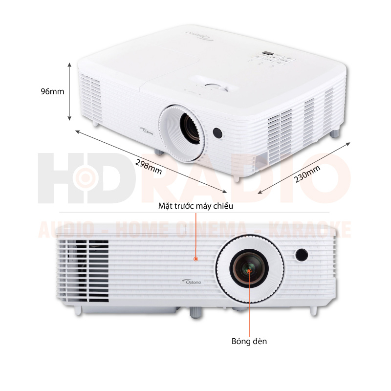 Chú thích Máy chiếu Optoma HD29