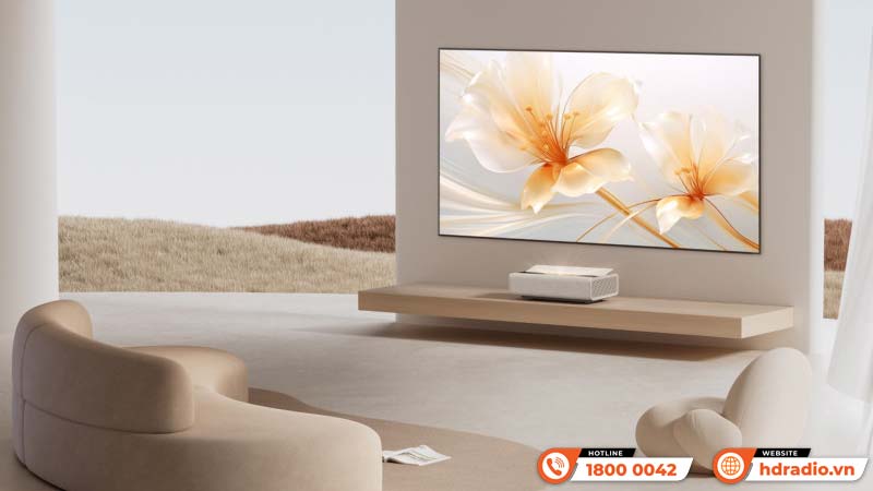 Bộ máy chiếu Aura 2 với màn hình 100 inch