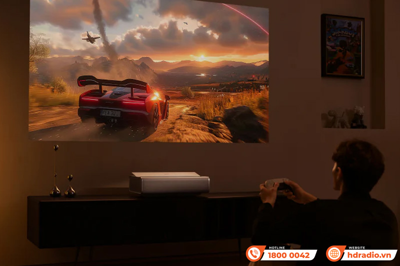 Bộ máy chiếu Aura 2 với màn hình 100 inch