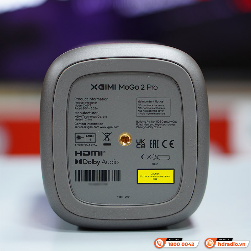 Máy chiếu XGIMI Mogo 2 Pro, 400 ISO lumen(480 ANSI Lumens), Full HD (1920 x 1080p) 30-200 inch, Wifi, Bluetooth, Android tv 11-10