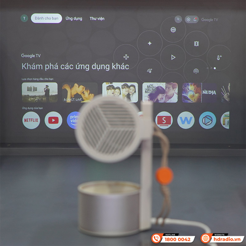 Máy chiếu XGIMI MoGo 3 Pro, Full HD, 450 ISO Lumens, Google TV, Netflix, Wifi 5, Bluetooth 5.1-4